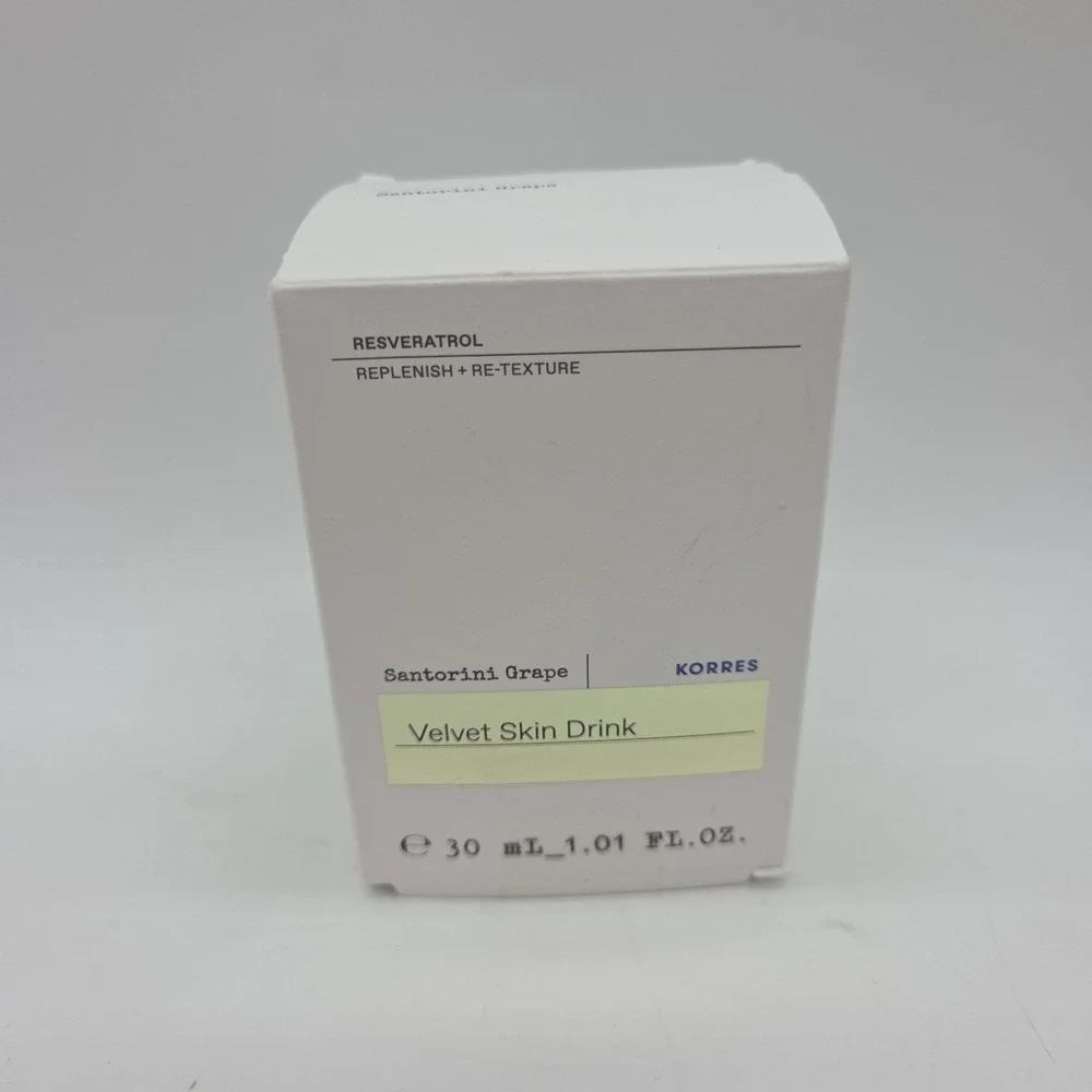 NEW KORRES Santorini Grape Velvet Skin Drink, 1 Fl Oz White OLIVE